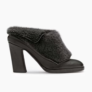 Rag & Bone Hailey Shearling Lined Runway Mule 39.5